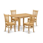 5 Pc Dining Room Set - Dining Table And 4 Dining Chairs