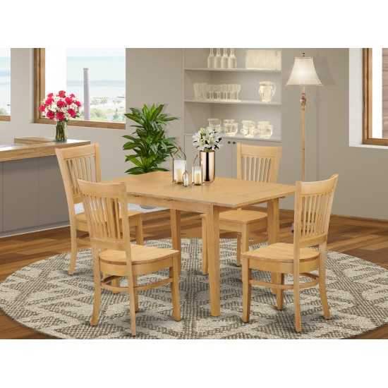 5 Pc Dining Room Set - Dining Table And 4 Dining Chairs