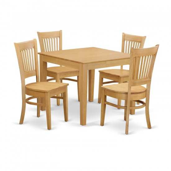 5 Pc Dinette Set - Table And 4 Dinette Chairs