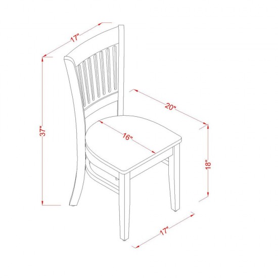 5 Pc Dinette Set - Table And 4 Dinette Chairs