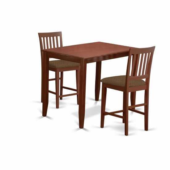 3 Pc Counter Height Table Set-Table And 2 Dinette Chairs