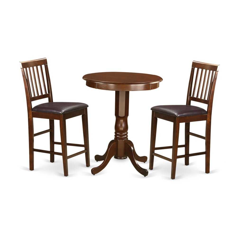 3 Pc Counter Height Dining Set - Small Kitchen Table And 2 Bar Stools 3 Pc Counter Height Dining Set - Small Kitchen Table And 2 Bar Stools