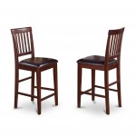 3 Pc Counter Height Dining Set-Square Pub Table And 2 Stools