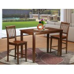 3 Pc Counter Height Table, Chair Set - High Table, 2 Counter Height Chairs.