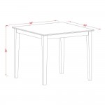 5 Pc Counter Height Pub Set, Counter Height Table, 4 Kitchen Dining Chairs, Buttermilk & Cherry