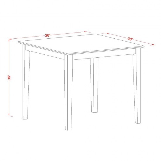 5 Pc Counter Height Pub Set, Counter Height Table, 4 Kitchen Dining Chairs, Buttermilk & Cherry