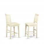 3 Pc Counter Height Dining Set-Pub Table, 2 Kitchen Chairs, Buttermilk & Cherry