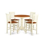 5 Pc Counter Height Dining Set-Pub Table And 4 Kitchen Bar Stool