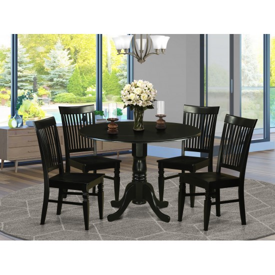 5 Pc Small Kitchen Table Set - Table And 4 Dining Chairs