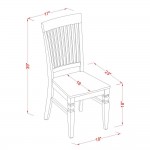 5 Pc Small Kitchen Table Set - Table And 4 Dining Chairs