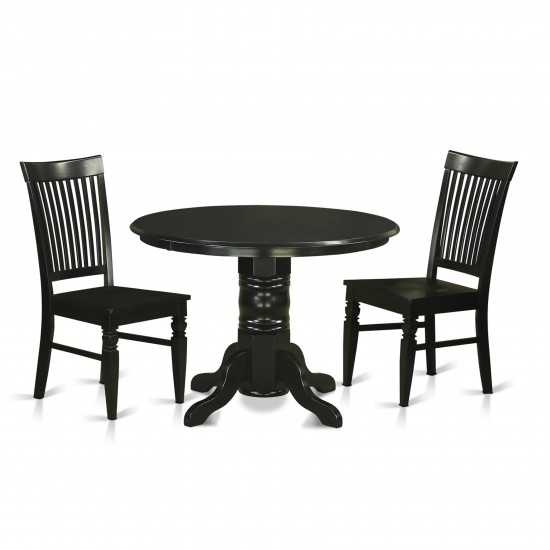 3 Pc Kitchen Nook Dining Set-Kitchen Dinette Table And 2 Dining Chairs