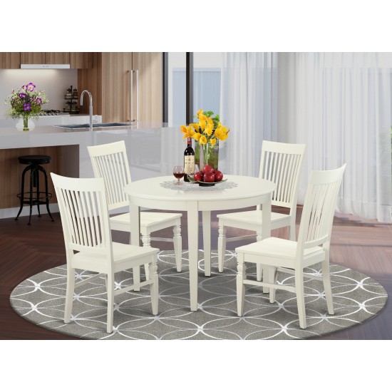 5 Pckitchen Table Set For 4-Table And 4 Dining Chairs