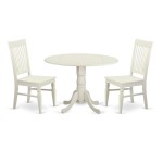 3 Pc Dining Room Set For 2-Kitchen Table And 2 Kitchen Dining Chairs