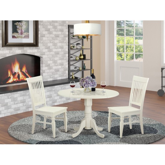 3 Pc Dining Room Set For 2-Kitchen Table And 2 Kitchen Dining Chairs