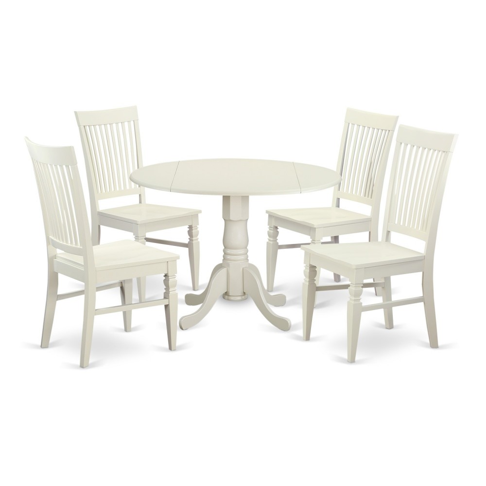 5 Pc Kitchen Table Set For 4-Kitchen Dinette Table And 4 Dining Chairs