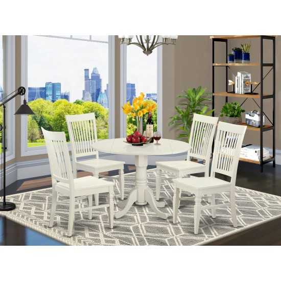 5 Pc Kitchen Table Set For 4-Kitchen Dinette Table And 4 Dining Chairs