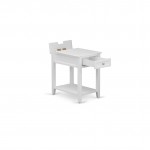 Wood Night Stand With 1 Drawers, Stable And Sturdy Constructed White Finish