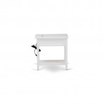 Wood Night Stand With 1 Drawers, Stable And Sturdy Constructed White Finish