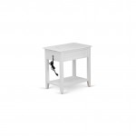 Wood Night Stand With 1 Drawers, Stable And Sturdy Constructed White Finish