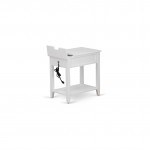 Wood Night Stand With 1 Drawers, Stable And Sturdy Constructed White Finish