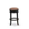 Stool Counter Height- Backless Stool, Round Shape, Counter Bar Stool In Black