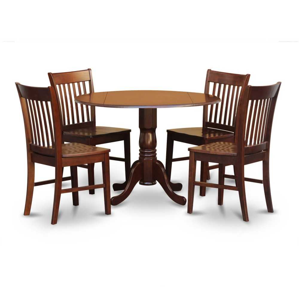 5 Pc Small Kitchen Table, Chairs Set-Small Kitchen Table Plus 4 Kitchen Chairs