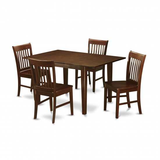 5 Pc Kitchen Nook Dining Set-Breakfast Nook And 4 Dining Chairs