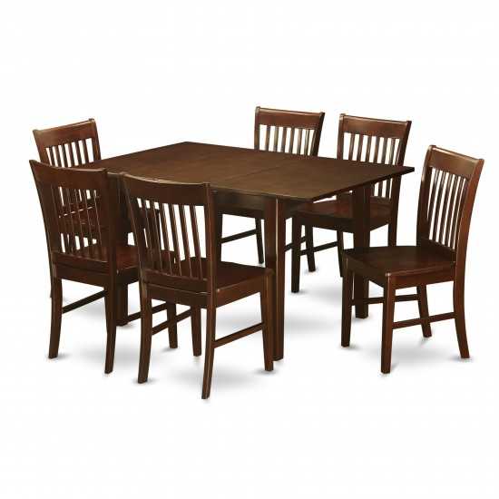 7 Pc Kitchen Nook Dining Set-Kitchen Tables And 6 Dining Chairs