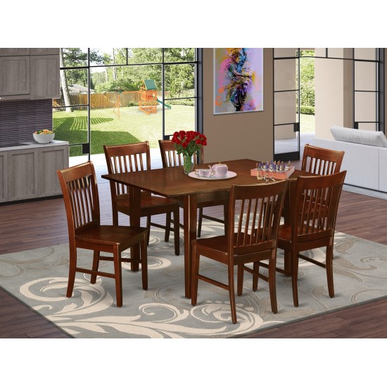 7 Pc Kitchen Nook Dining Set-Kitchen Tables And 6 Dining Chairs