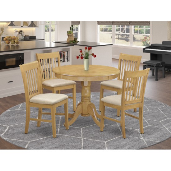 5 Pc Dinette Table Set - Small Kitchen Table And 4 Dining Chairs