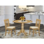 3 Pc Kitchen Nook Dining Set-Small Table And 2 Dinette Chairs