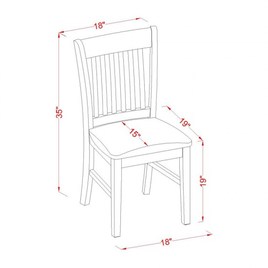 3 Pc Kitchen Nook Dining Set-Small Table And 2 Dinette Chairs