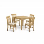 5 Pckitchen Table Set - Breakfast Nook Table And 4 Kitchen Dining Chairs