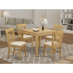 5 Pckitchen Table Set - Breakfast Nook Table And 4 Kitchen Dining Chairs