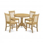 5 Pc Dinette Table Set - Dining Table For Small Spaces And 4 Dining Room Chair