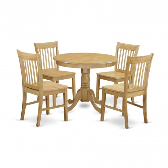 5 Pc Dinette Table Set - Dining Table For Small Spaces And 4 Dining Room Chair