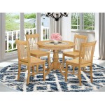 5 Pc Dinette Table Set - Dining Table For Small Spaces And 4 Dining Room Chair