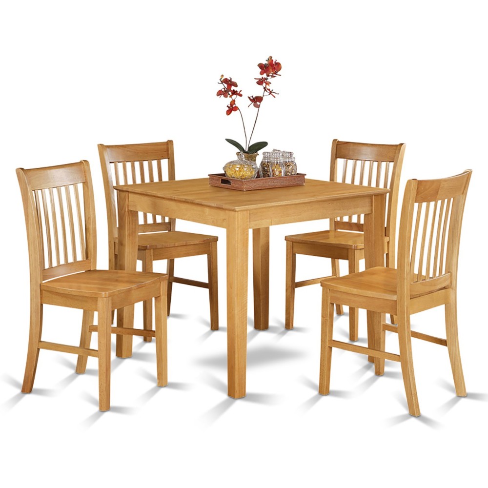 5 Pc Kitchen Table - Square Table And 4 Kitchen Dining Chairs 5 Pc Kitchen Table - Square Table And 4 Kitchen Dining Chairs