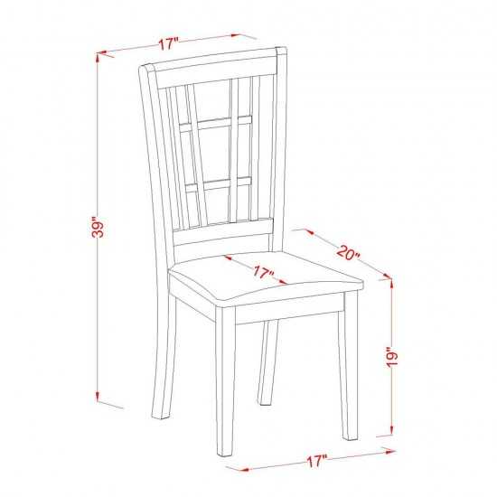 3 Pckitchen Table Set-Kitchen Dinette Table And 2 Kitchen Chairs