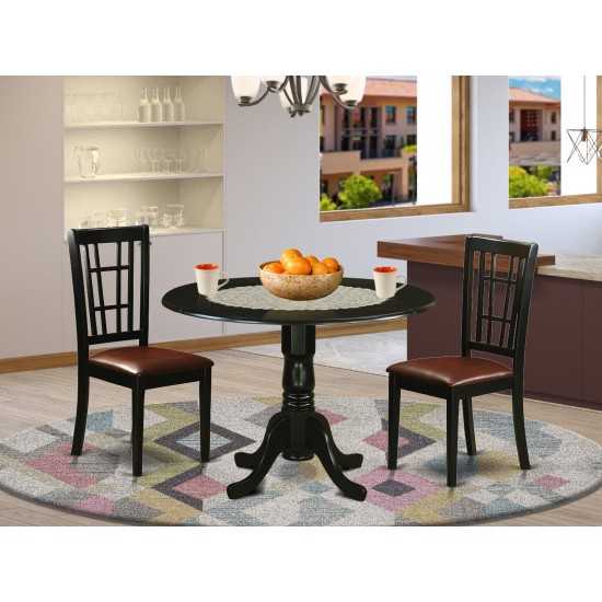 3 Pc Dining Room Set -Dining Table And 2 Dining Chairs