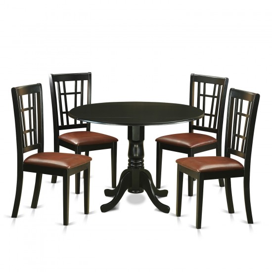 5 Pc Dining Room Set -Table And 4 Dining Chairs