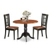 3 Pc Kitchen Table Set-Dining Table And 2 Wood Kitchen Chairs