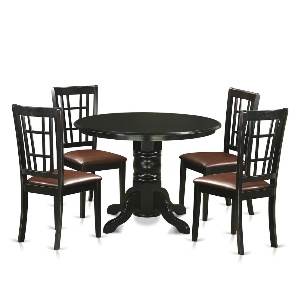 5 Pcsmall Kitchen Table Set For 4-Dining Table And 4 Dining Chairs