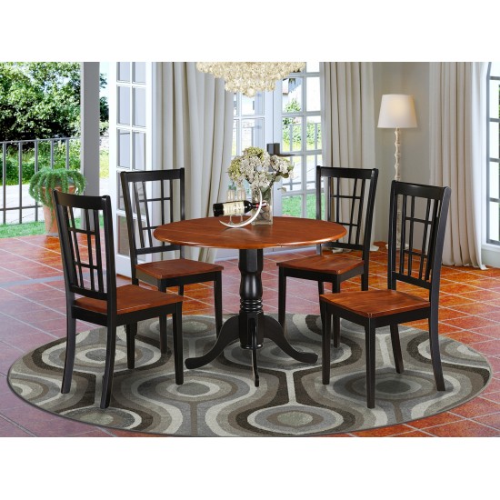 5 Pc Kitchen Nook Dining Set-Kitchen Table And Kitchen4 Chairs