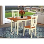 3 Pc Dining Room Set For 2-Table And 2 Kitchen Dining Chairs