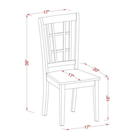 3 Pc Dining Room Set For 2-Table And 2 Kitchen Dining Chairs