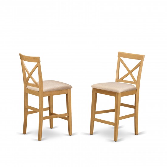 Japb5-Oak-C 5 Pc Dining Counter Height Set-Pub Table And 4 Counter Height Stool