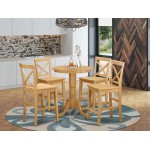 5 Pc Counter Height Set - Counter Height Table And 4 Dining Chairs