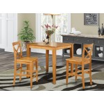 3 Pc Counter Height Table-Pub Table And 2 Counter Height Chairs