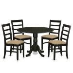 5 Pckitchen Table Set - Small Kitchen Table And 4 Kitchen Dining Chairs